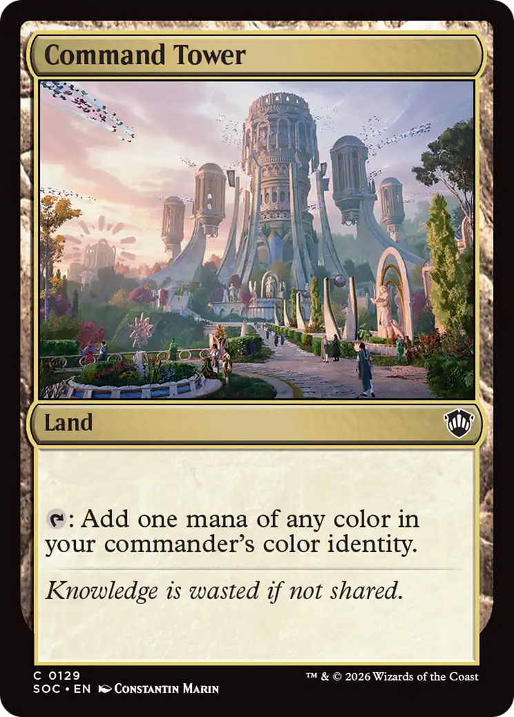 Command Tower [Secrets of Strixhaven Commander] MTG Single Magic: The Gathering | Red Claw Gaming