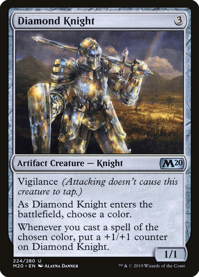 Diamond Knight [Core Set 2020] MTG Single Magic: The Gathering | Red Claw Gaming