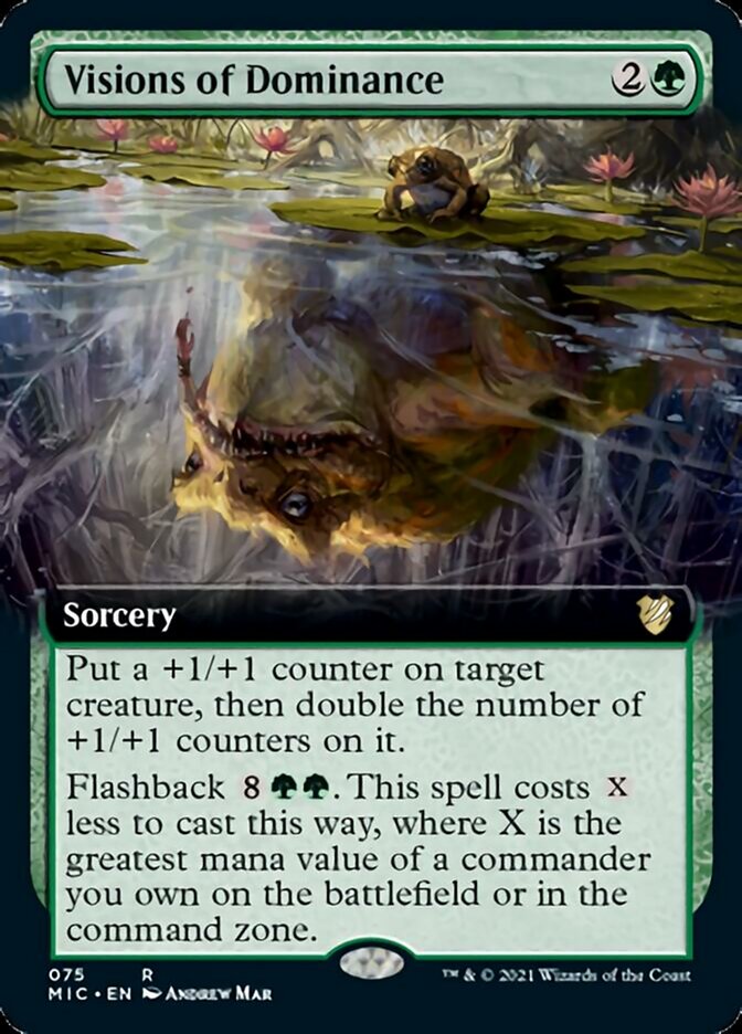 Visions of Dominance (Extended Art) [Innistrad: Midnight Hunt Commander] MTG Single Magic: The Gathering | Red Claw Gaming