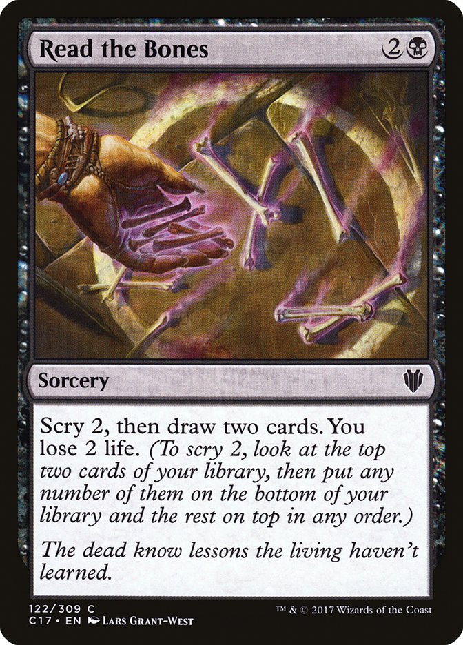 Read the Bones [Commander 2017] MTG Single Magic: The Gathering | Red Claw Gaming