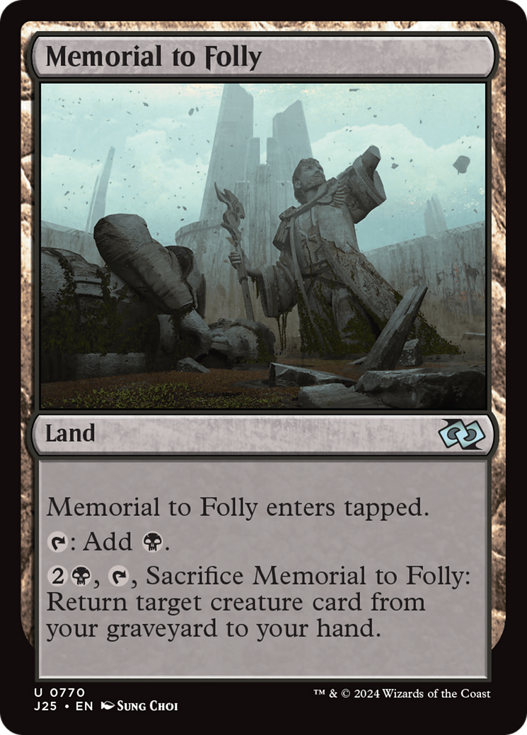 Memorial to Folly [Foundations Jumpstart] MTG Single Magic: The Gathering | Red Claw Gaming