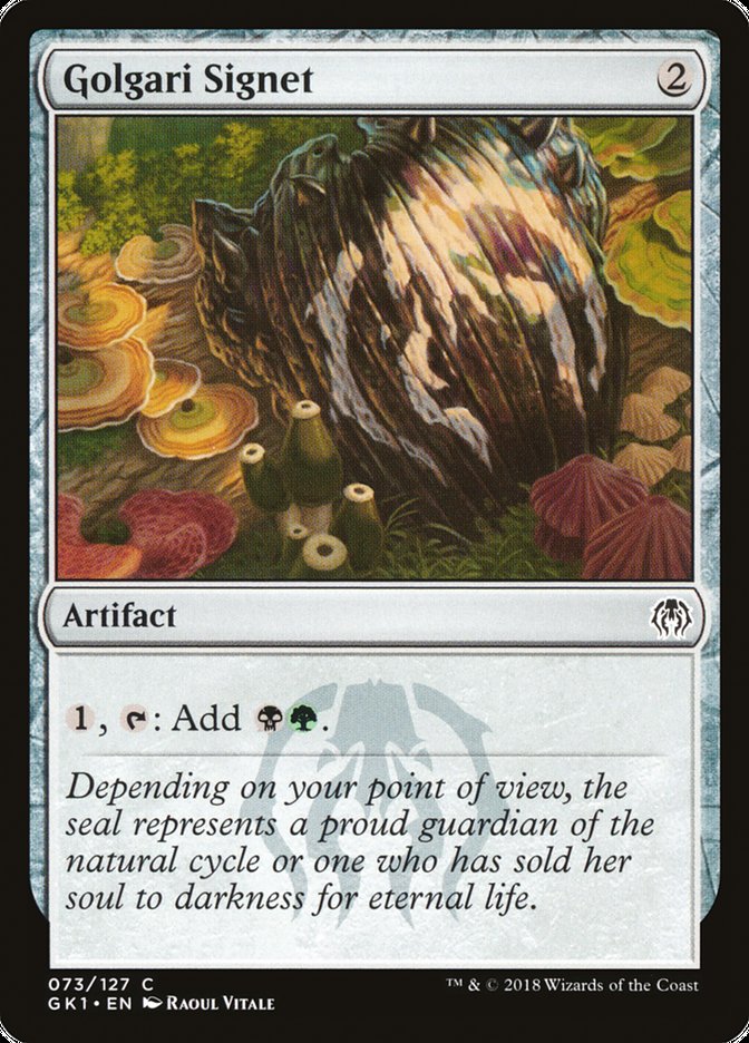 Golgari Signet [Guilds of Ravnica Guild Kit] MTG Single Magic: The Gathering | Red Claw Gaming