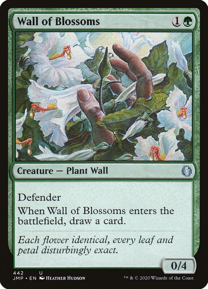 Wall of Blossoms [Jumpstart] MTG Single Magic: The Gathering | Red Claw Gaming