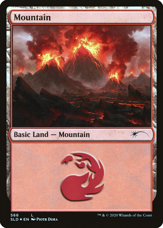 Mountain (Seismic) (566) [Secret Lair Drop Promos] MTG Single Magic: The Gathering | Red Claw Gaming