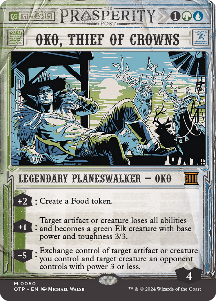 Oko, Thief of Crowns [Outlaws of Thunder Junction: Breaking News] MTG Single Magic: The Gathering | Red Claw Gaming