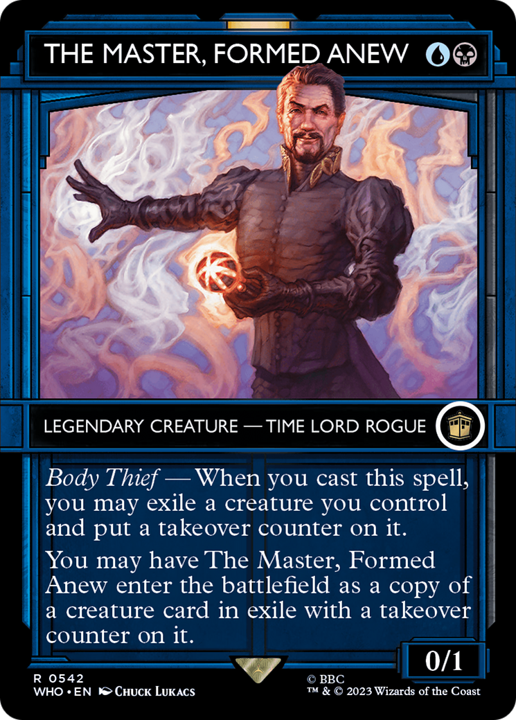 The Master, Formed Anew (Showcase) [Doctor Who] MTG Single Magic: The Gathering | Red Claw Gaming