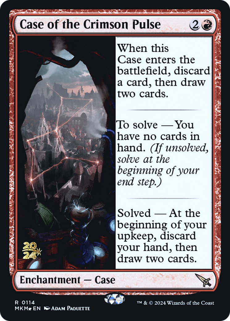 Case of the Crimson Pulse [Murders at Karlov Manor Prerelease Promos] MTG Single Magic: The Gathering    | Red Claw Gaming