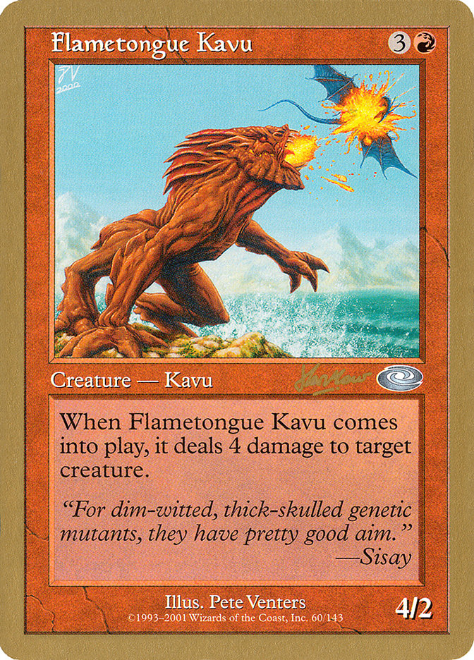 Flametongue Kavu (Sim Han How) [World Championship Decks 2002] MTG Single Magic: The Gathering | Red Claw Gaming