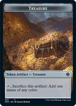 Treasure // Treasure Double-Sided Token [Starter Commander Decks] MTG Single Magic: The Gathering | Red Claw Gaming
