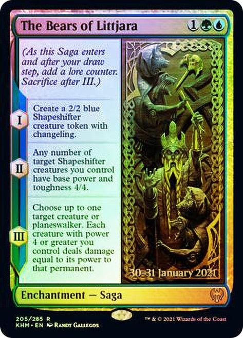 The Bears of Littjara [Kaldheim Prerelease Promos] MTG Single Magic: The Gathering | Red Claw Gaming