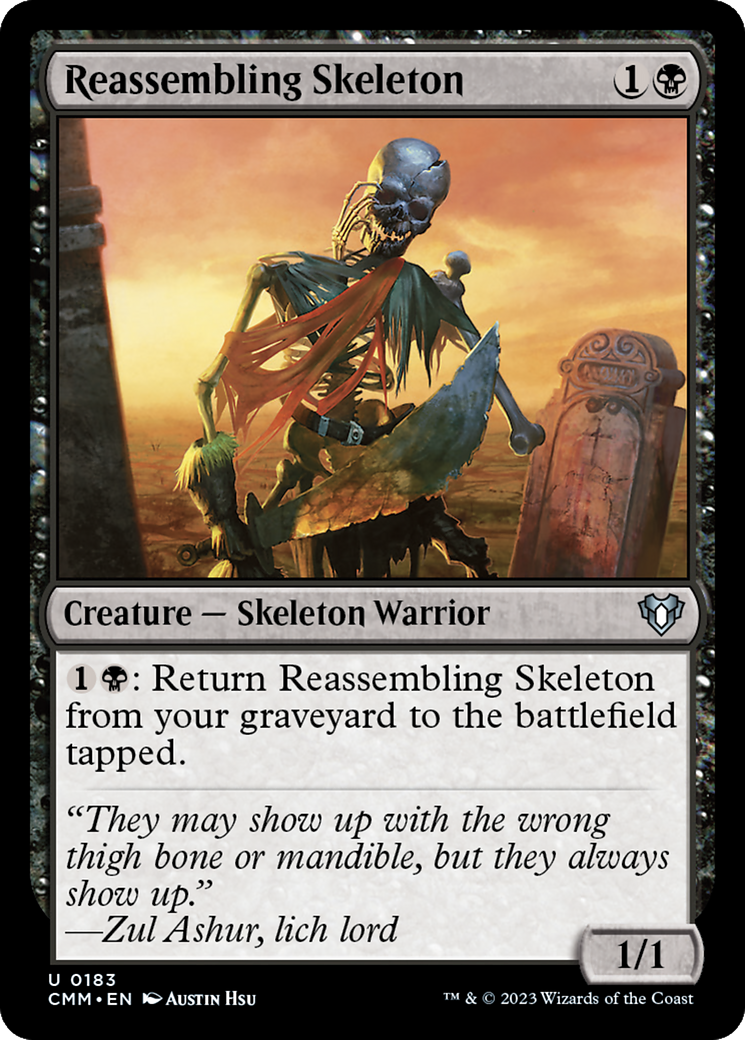 Reassembling Skeleton [Commander Masters] MTG Single Magic: The Gathering | Red Claw Gaming
