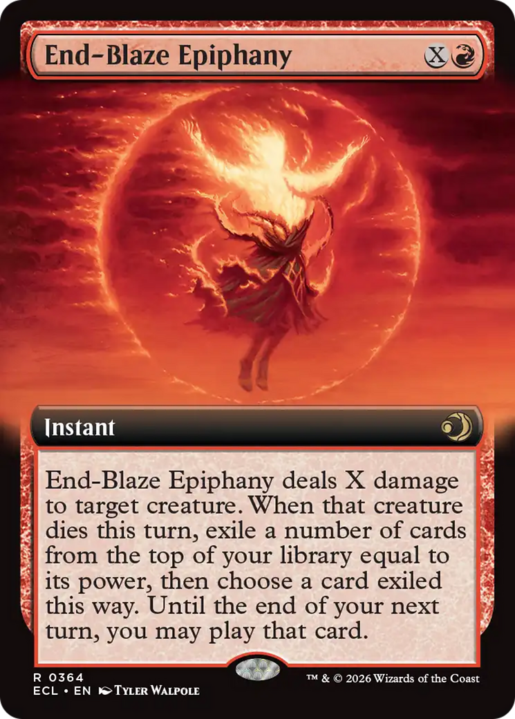 End-Blaze Epiphany (Extended Art) [Lorwyn Eclipsed] MTG Single Magic: The Gathering | Red Claw Gaming