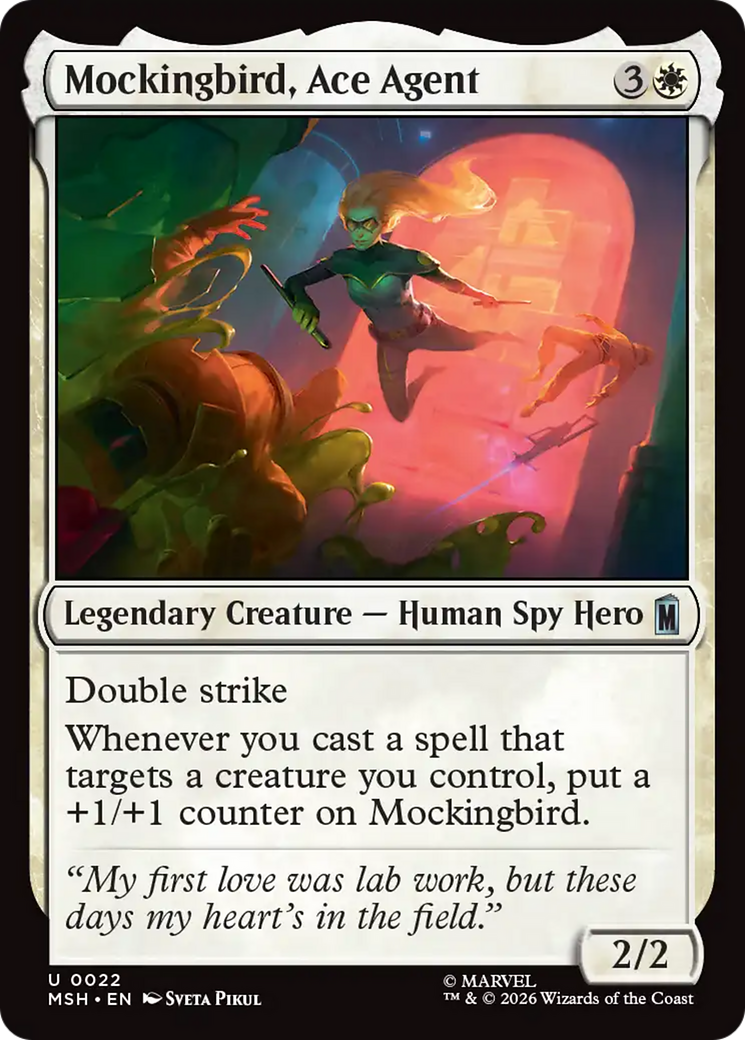 Mockingbird, Ace Agent [Marvel Super Heroes] MTG Single Magic: The Gathering | Red Claw Gaming