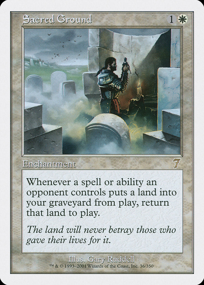 Sacred Ground [Seventh Edition] MTG Single Magic: The Gathering | Red Claw Gaming