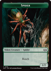 Insect (0012) // Spider Double-Sided Token [Duskmourn: House of Horror Commander Tokens] MTG Single Magic: The Gathering | Red Claw Gaming