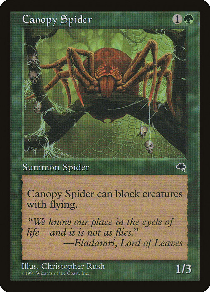 Canopy Spider [Tempest] MTG Single Magic: The Gathering | Red Claw Gaming