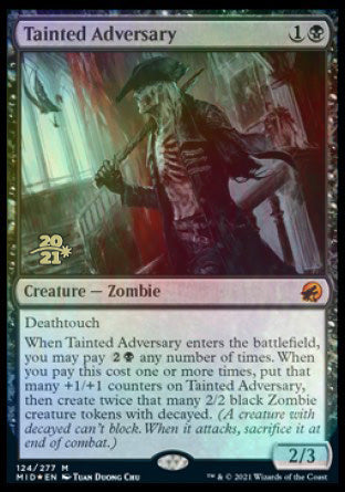 Tainted Adversary [Innistrad: Midnight Hunt Prerelease Promos] MTG Single Magic: The Gathering | Red Claw Gaming