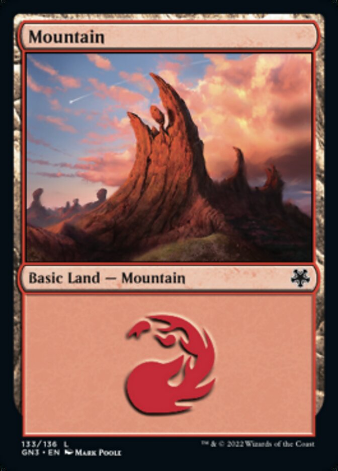 Mountain (133) [Game Night: Free-for-All] MTG Single Magic: The Gathering | Red Claw Gaming