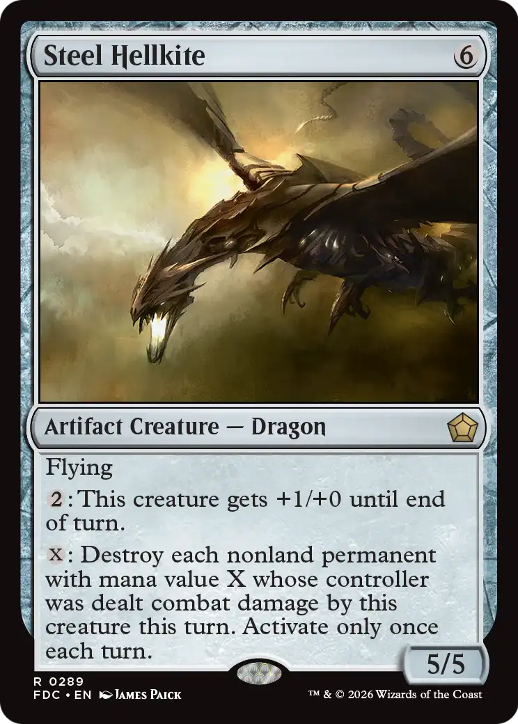 Steel Hellkite [Foundations Commander] | Red Claw Gaming