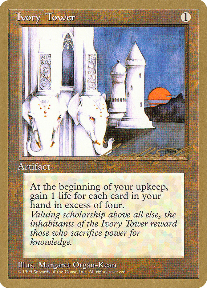 Ivory Tower (Leon Lindback) [Pro Tour Collector Set] MTG Single Magic: The Gathering | Red Claw Gaming