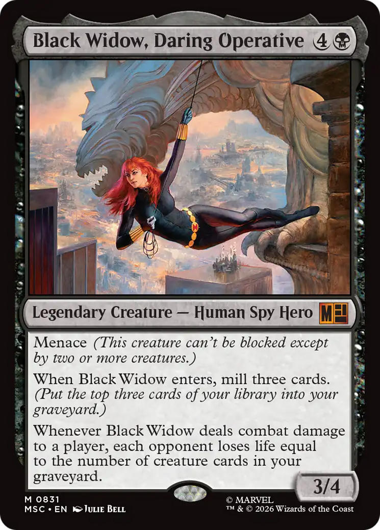 Black Widow, Daring Operative [Marvel Super Heroes Commander] MTG Single Magic: The Gathering | Red Claw Gaming