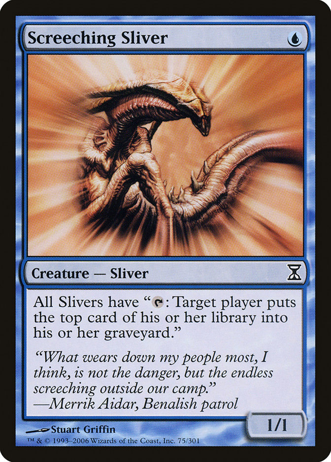 Screeching Sliver [Time Spiral] MTG Single Magic: The Gathering | Red Claw Gaming