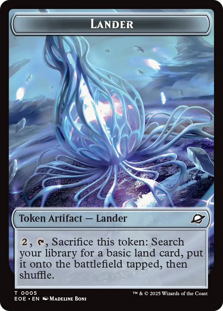 Drone // Lander (0005) Doubled-Sided Token [Edge of Eternities Tokens] MTG Single Magic: The Gathering | Red Claw Gaming
