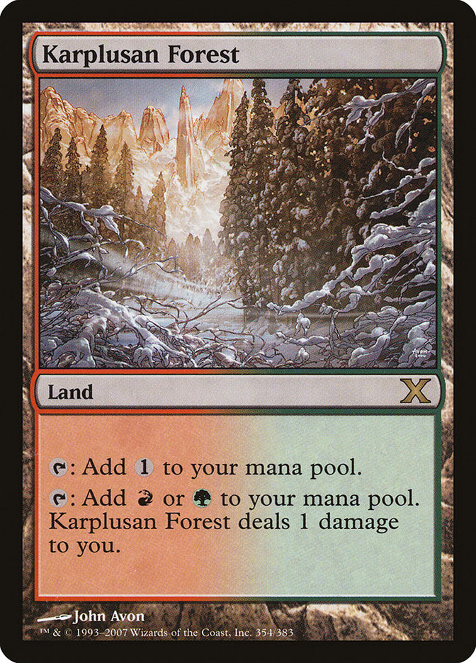 Karplusan Forest [Tenth Edition] MTG Single Magic: The Gathering | Red Claw Gaming