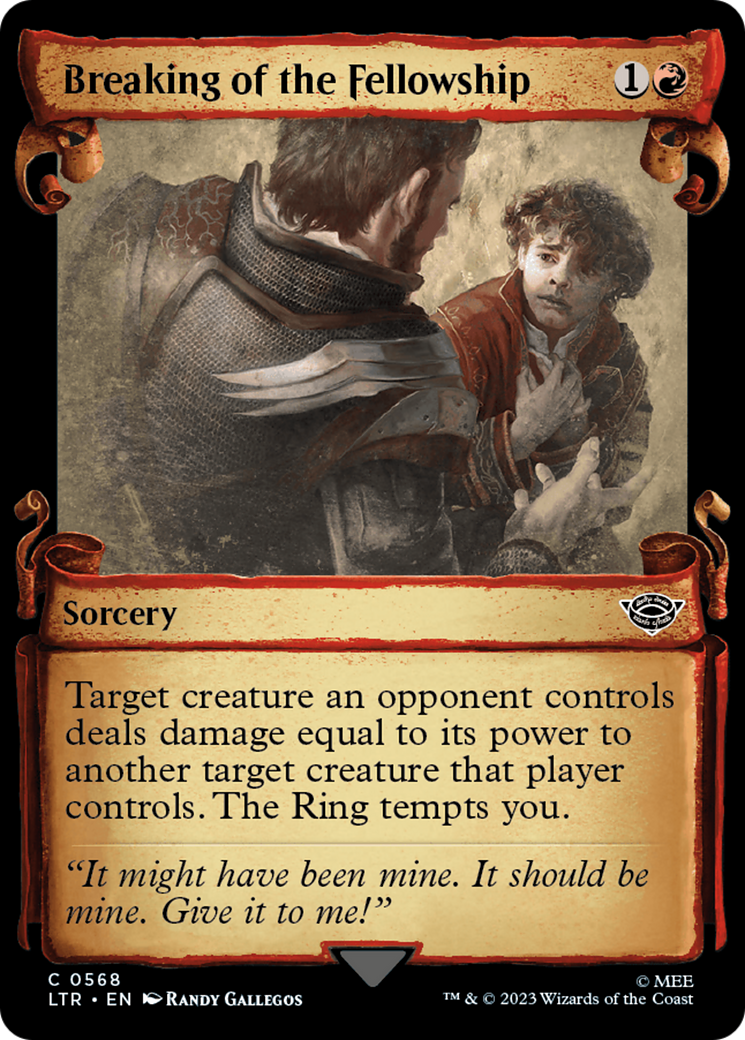 Breaking of the Fellowship [The Lord of the Rings: Tales of Middle-Earth Showcase Scrolls] MTG Single Magic: The Gathering | Red Claw Gaming