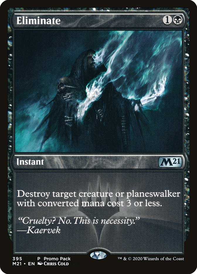 Eliminate (Promo Pack) [Core Set 2021 Promos] MTG Single Magic: The Gathering | Red Claw Gaming