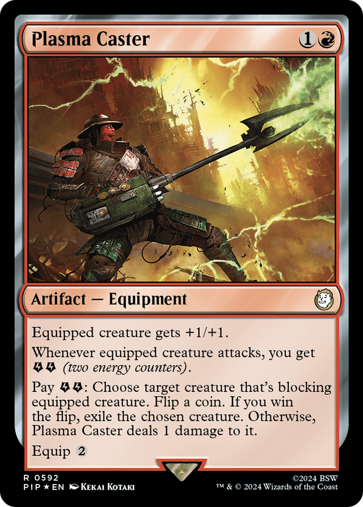 Plasma Caster (Surge Foil) [Fallout] MTG Single Magic: The Gathering | Red Claw Gaming