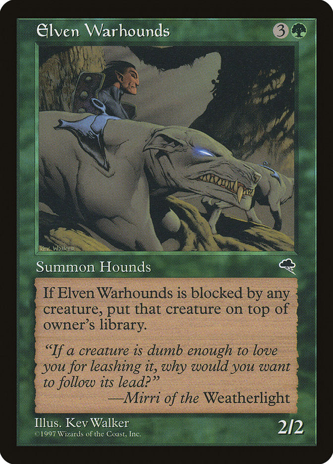 Elven Warhounds [Tempest] MTG Single Magic: The Gathering | Red Claw Gaming