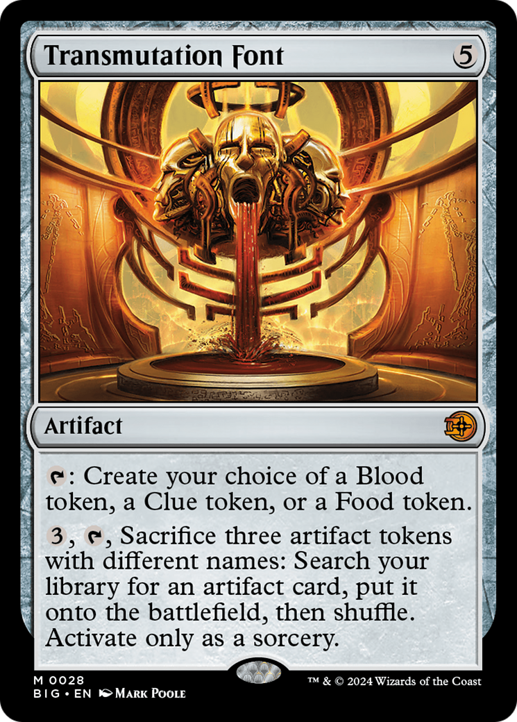 Transmutation Font [Outlaws of Thunder Junction: The Big Score] MTG Single Magic: The Gathering    | Red Claw Gaming
