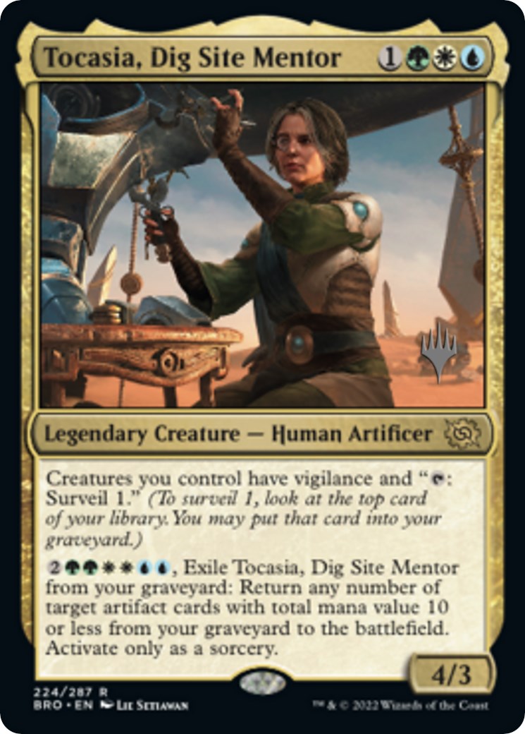 Tocasia, Dig Site Mentor (Promo Pack) [The Brothers' War Promos] MTG Single Magic: The Gathering | Red Claw Gaming