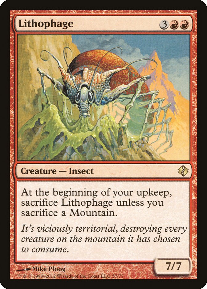 Lithophage [Duel Decks: Venser vs. Koth] MTG Single Magic: The Gathering | Red Claw Gaming