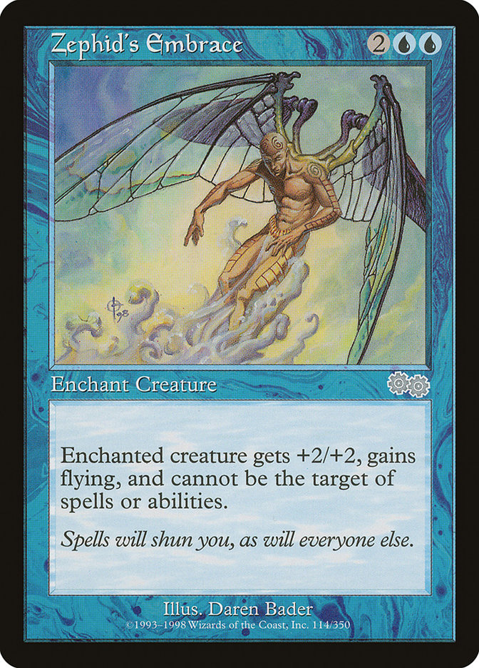 Zephid's Embrace [Urza's Saga] MTG Single Magic: The Gathering | Red Claw Gaming