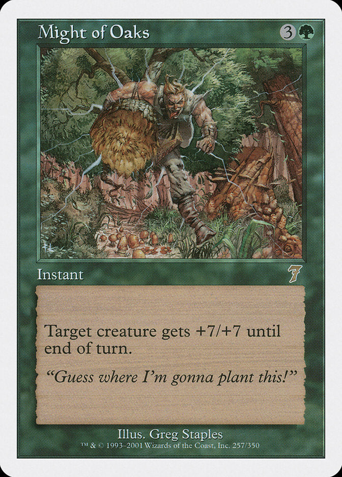 Might of Oaks [Seventh Edition] MTG Single Magic: The Gathering | Red Claw Gaming