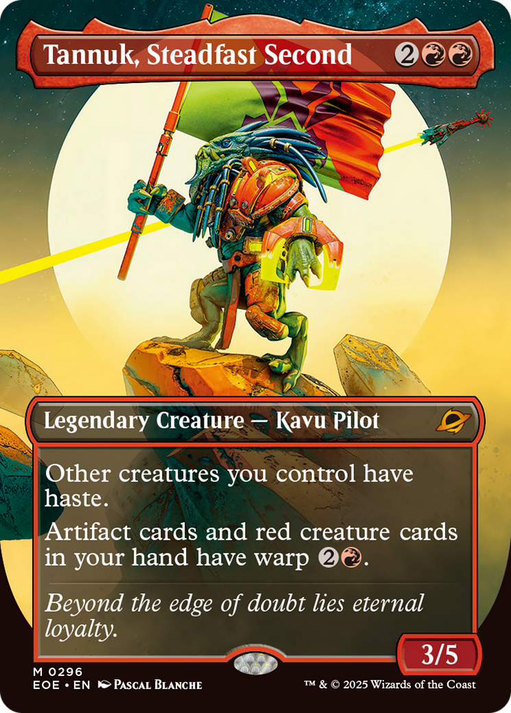 Tannuk, Steadfast Second (Borderless) [Edge of Eternities] MTG Single Magic: The Gathering | Red Claw Gaming