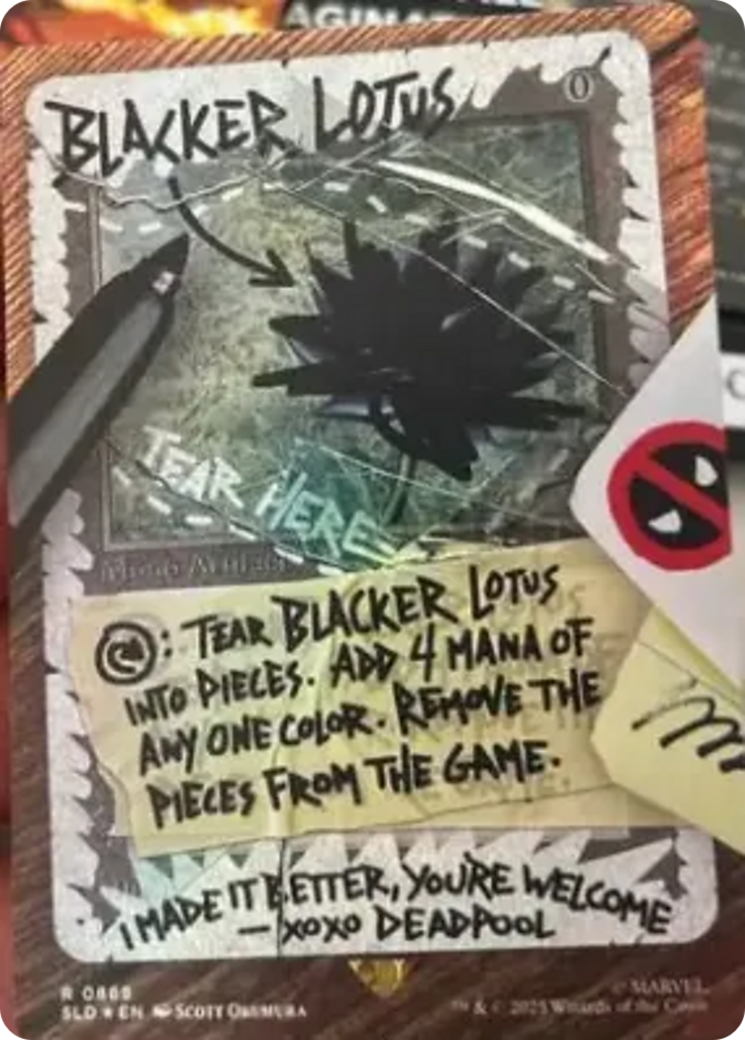 Blacker Lotus (Rainbow Foil) [Secret Lair Drop Series] MTG Single Magic: The Gathering | Red Claw Gaming