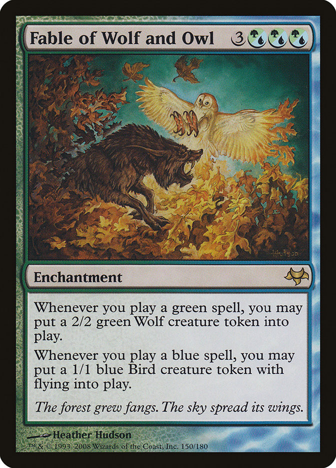 Fable of Wolf and Owl [Eventide] MTG Single Magic: The Gathering | Red Claw Gaming