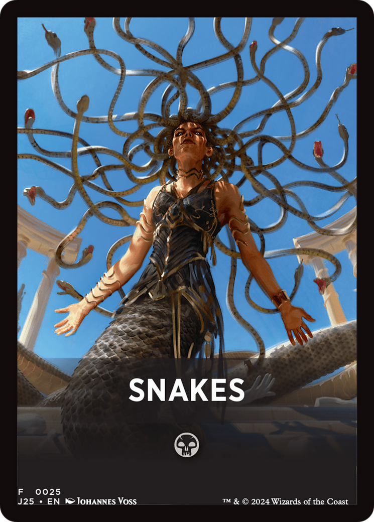 Snakes Theme Card [Foundations Jumpstart Front Cards] MTG Single Magic: The Gathering | Red Claw Gaming
