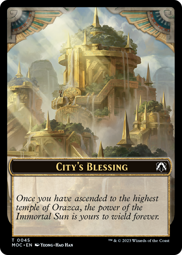 Butterfly // City's Blessing Double-Sided Token [March of the Machine Commander Tokens] MTG Single Magic: The Gathering | Red Claw Gaming