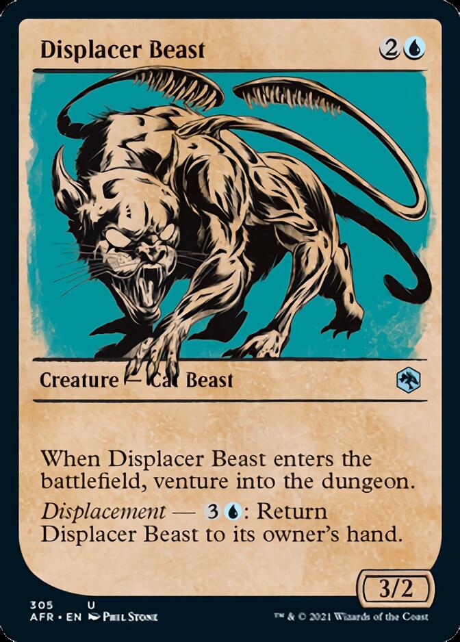Displacer Beast (Showcase) [Dungeons & Dragons: Adventures in the Forgotten Realms] MTG Single Magic: The Gathering | Red Claw Gaming