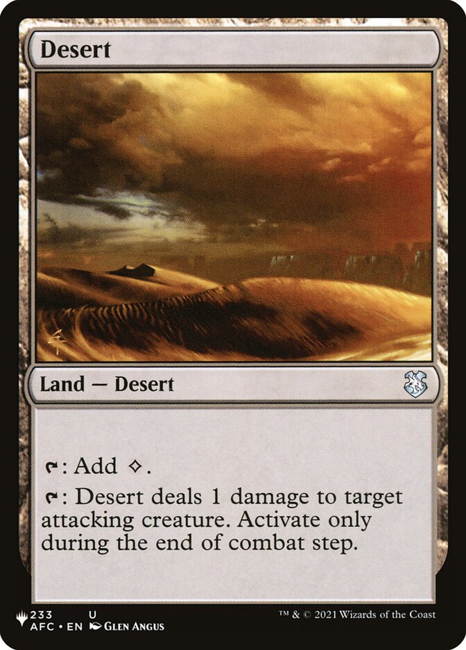 Desert [The List] MTG Single Magic: The Gathering | Red Claw Gaming