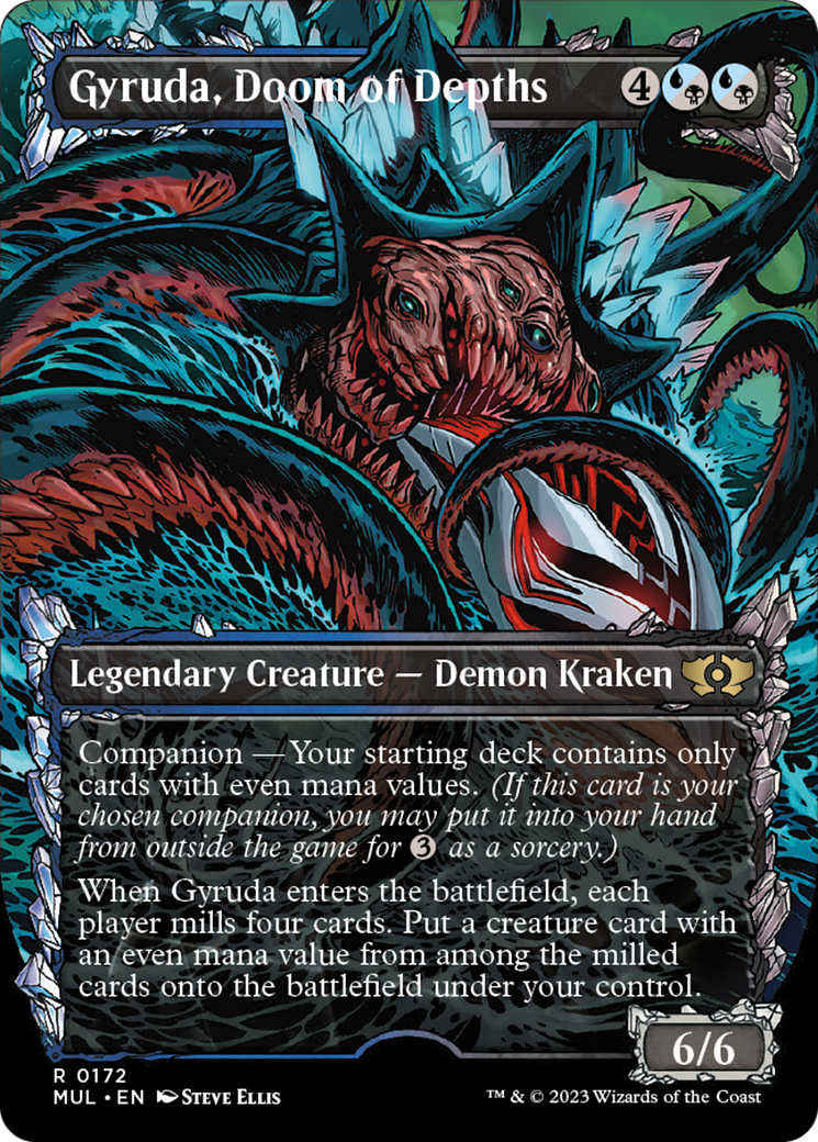 Gyruda, Doom of Depths (Halo Foil) [Multiverse Legends] MTG Single Magic: The Gathering | Red Claw Gaming