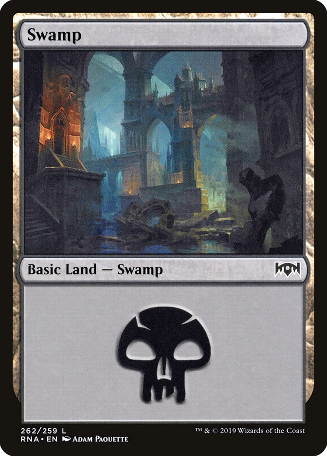 Swamp (262) [Ravnica Allegiance] MTG Single Magic: The Gathering | Red Claw Gaming