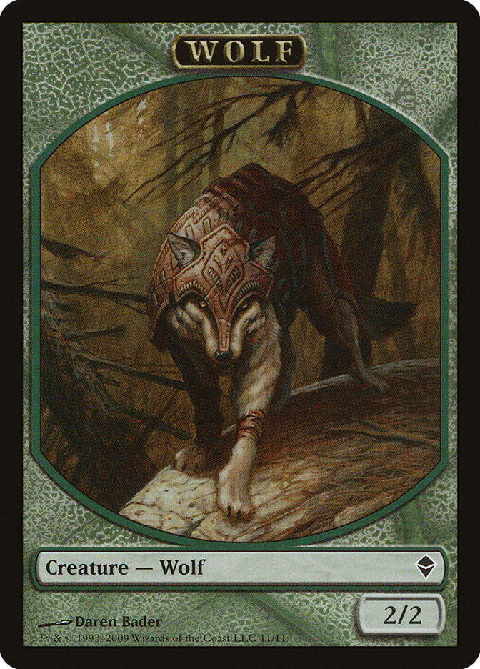 Wolf Token [Zendikar Tokens] MTG Single Magic: The Gathering | Red Claw Gaming