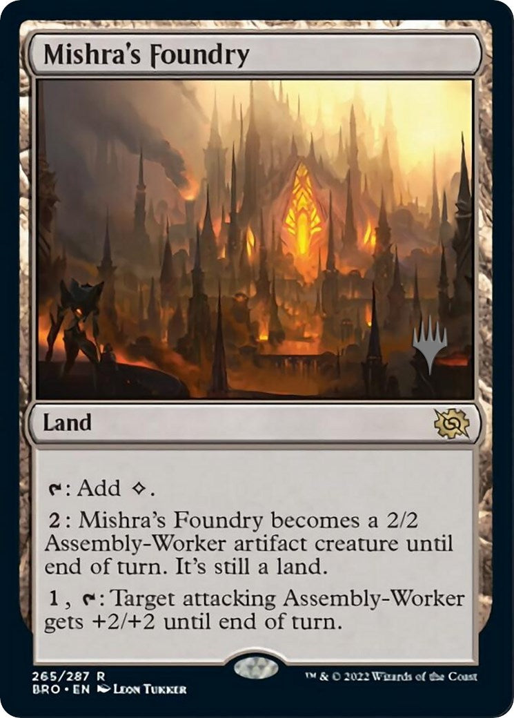 Mishra's Foundry (Promo Pack) [The Brothers' War Promos] MTG Single Magic: The Gathering | Red Claw Gaming