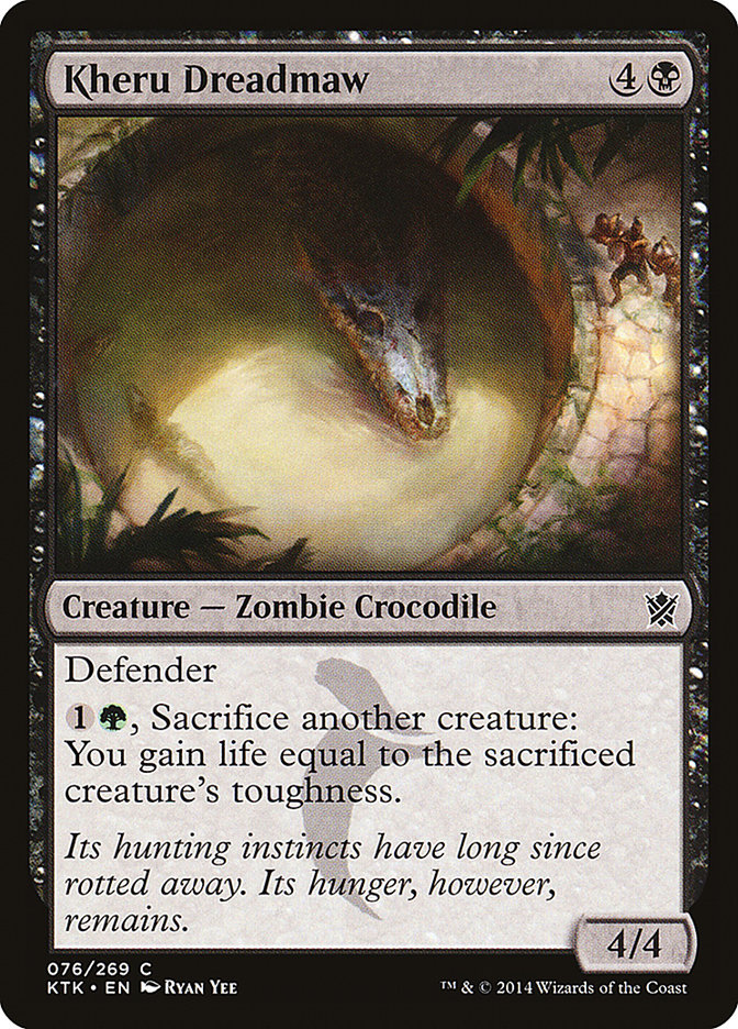 Kheru Dreadmaw [Khans of Tarkir] MTG Single Magic: The Gathering | Red Claw Gaming