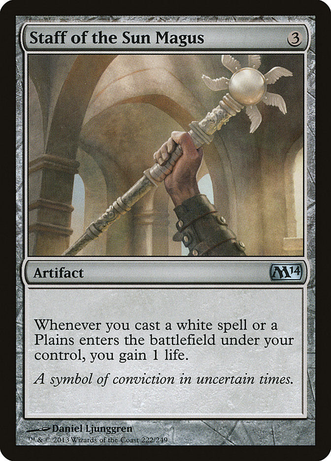 Staff of the Sun Magus [Magic 2014] MTG Single Magic: The Gathering | Red Claw Gaming